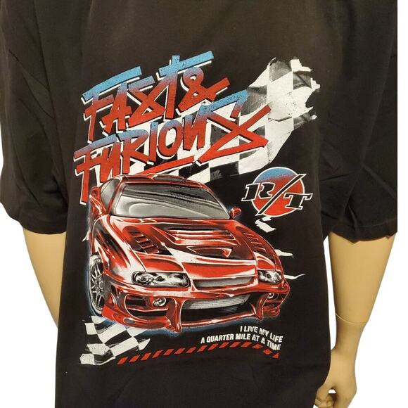 Universal City Studios Fast & Furious Black Graphic T-Shirt Men's 3XL Unisex NWT - Picture 2 of 6
